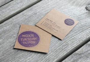 Square Business Card - business card examples for finance professionals