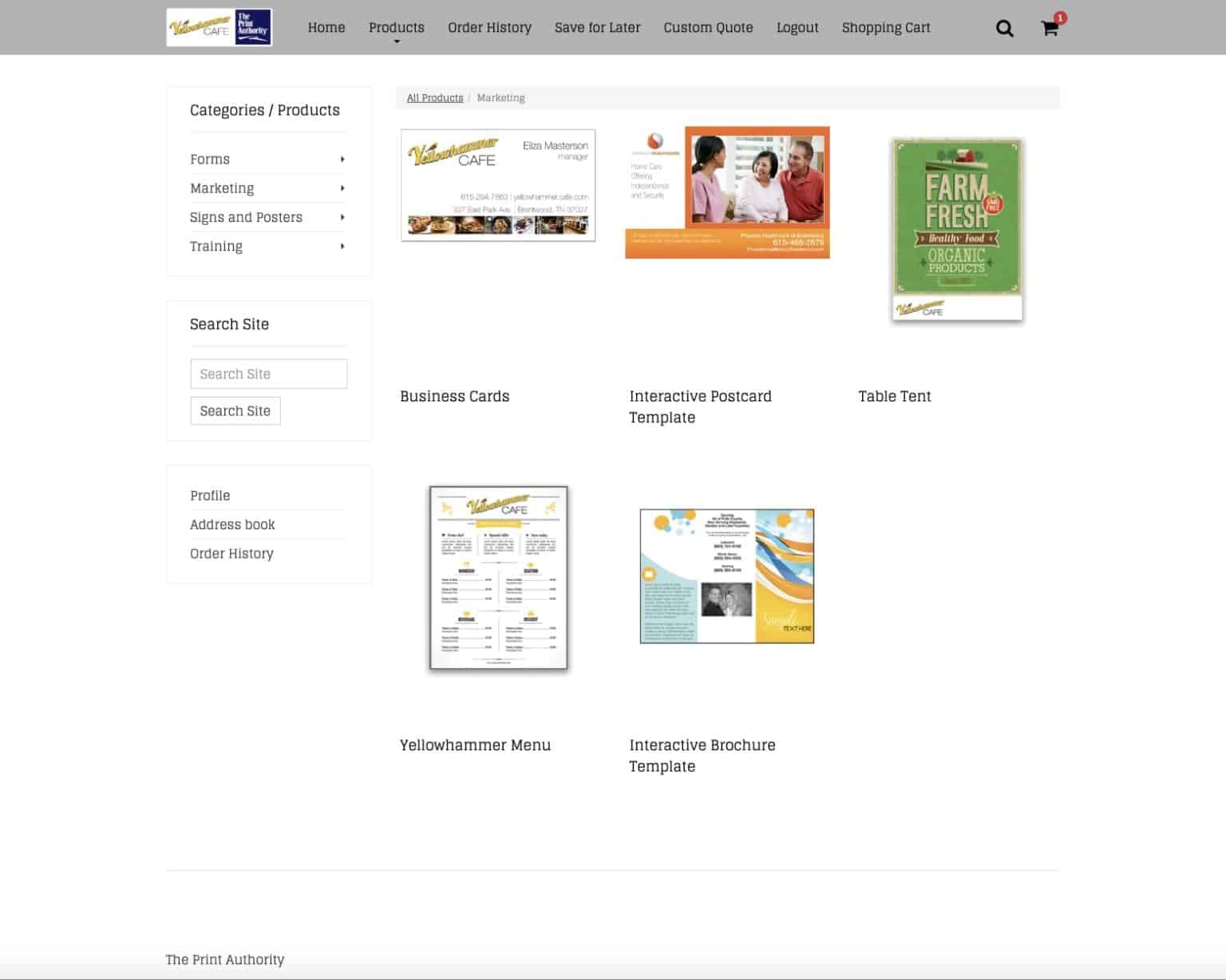 Custom Web-to-Print Portals | The Print Authority